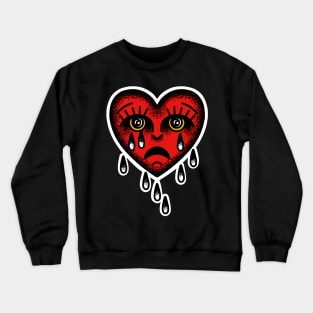 Sad heart Crewneck Sweatshirt